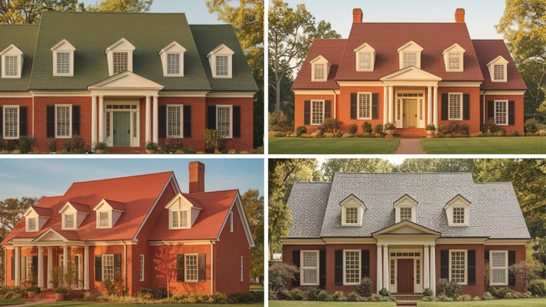11 Best Roof Color Combinations for a Red Brick House