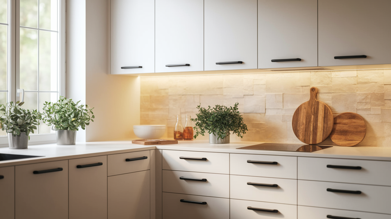 Floating_White_Cabinets_with_Black_Hardware