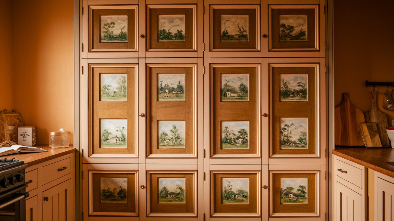 Framed_Scene_on_Cabinet_Doors