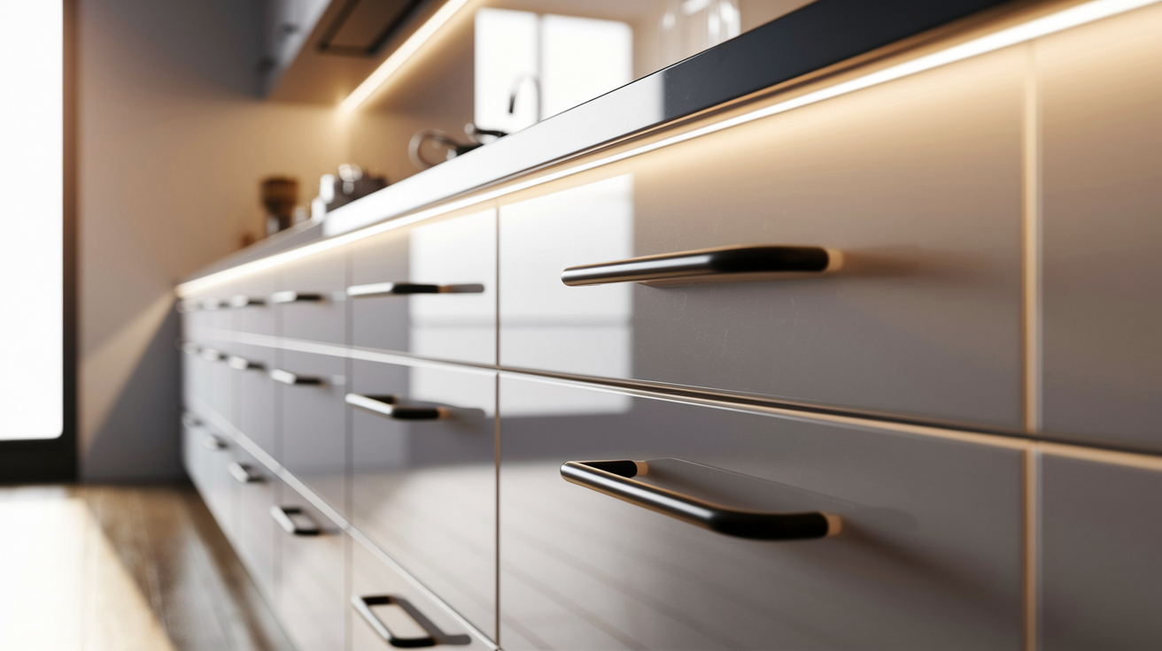 High_Gloss_White_Cabinets_with_Matte_Black_Hardware