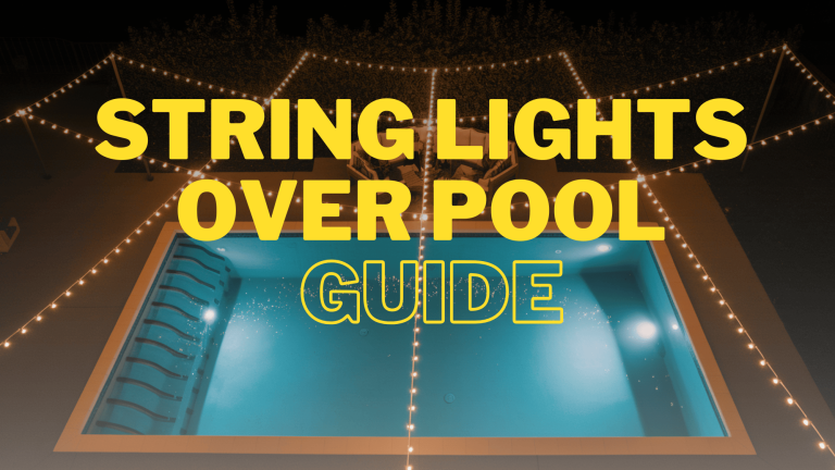 How to Install String Lights Over a Pool