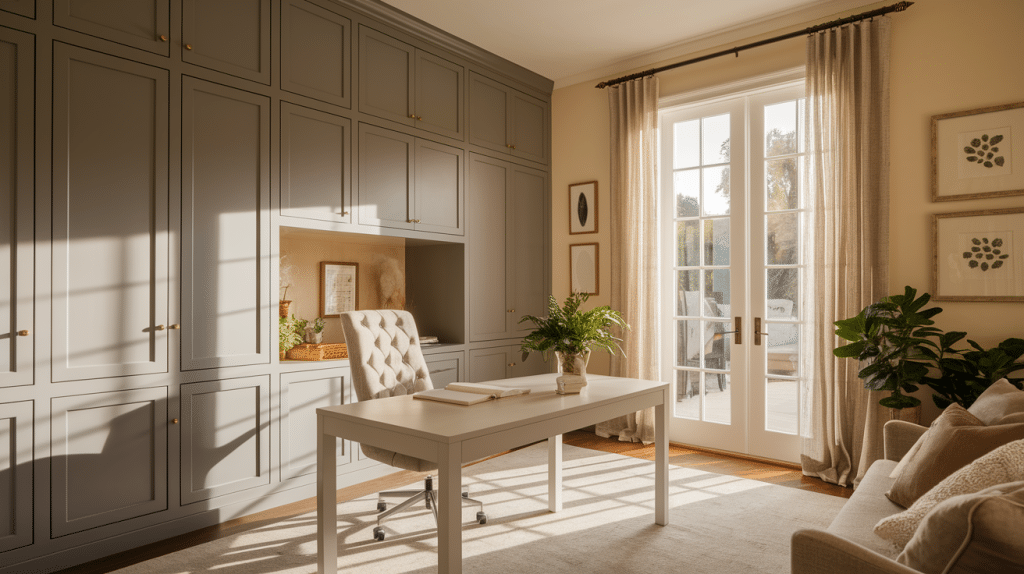 How to Make DIY Built-In Office Cabinets on a Budget
