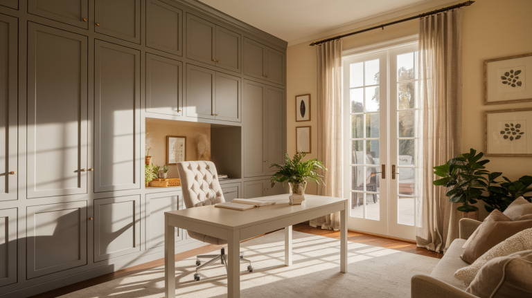 How to Make DIY Built-In Office Cabinets on a Budget