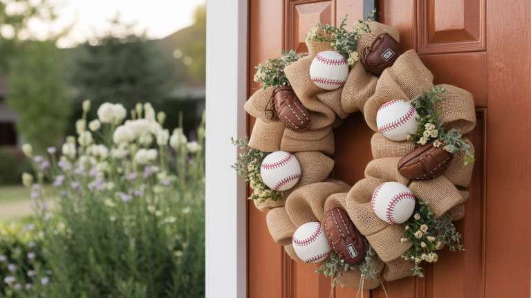How to Make a Baseball Wreath DIY