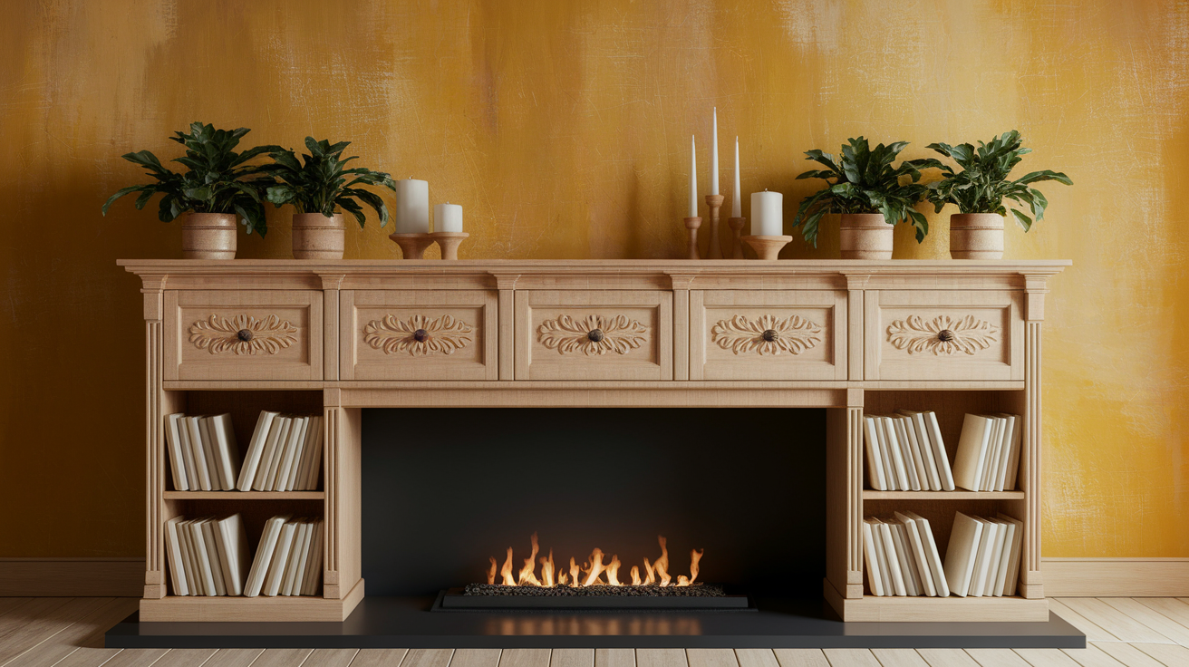 How to Make a DIY Mantel With Storage