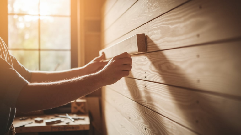 How to Shiplap a Wall Easily