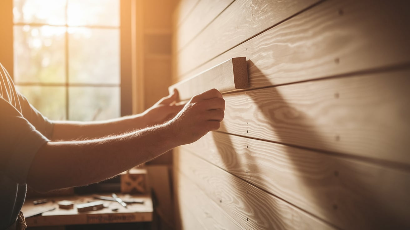 How to Shiplap a Wall Easily