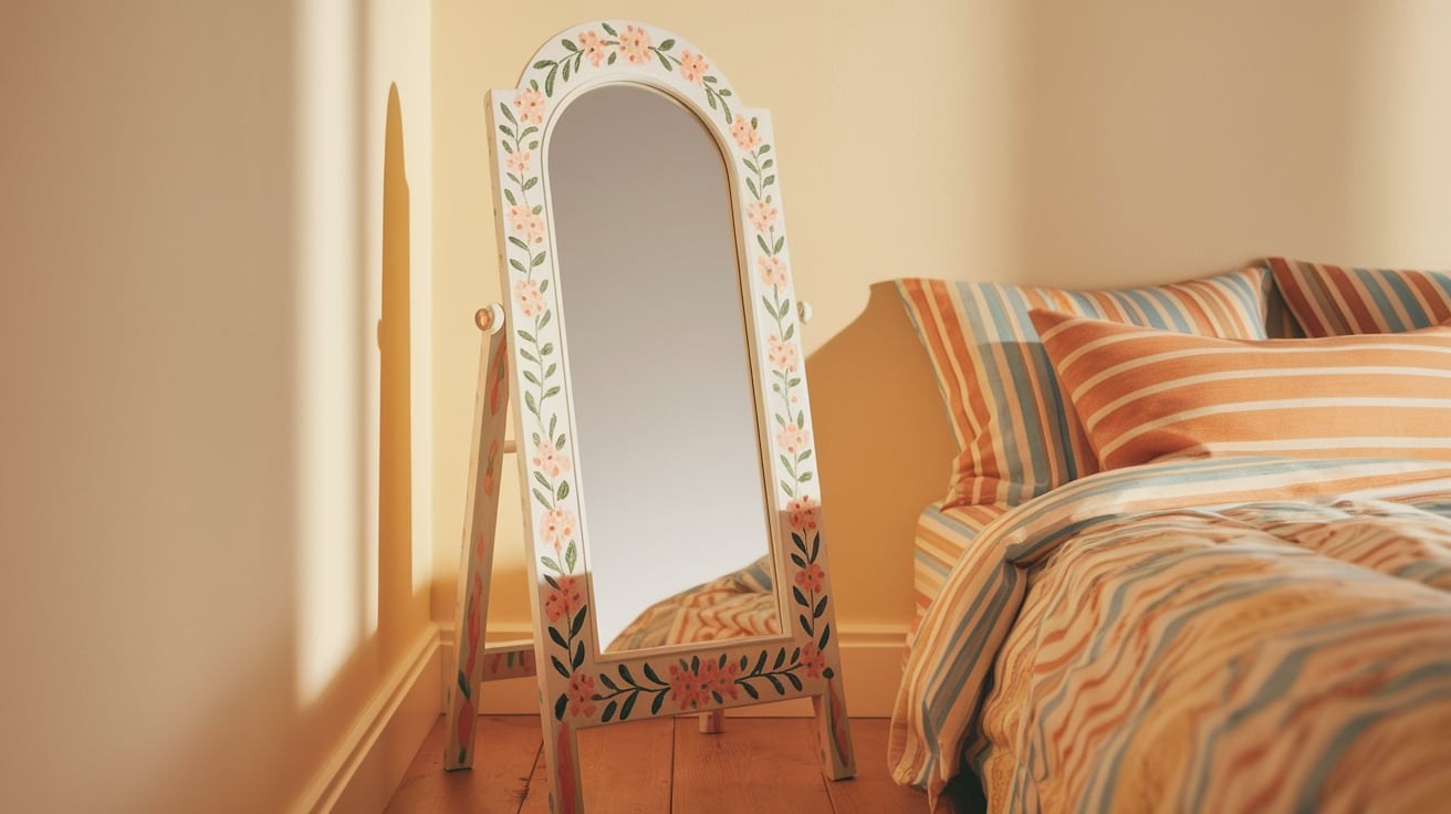 Painted_Frame_on_Mirror_Stand