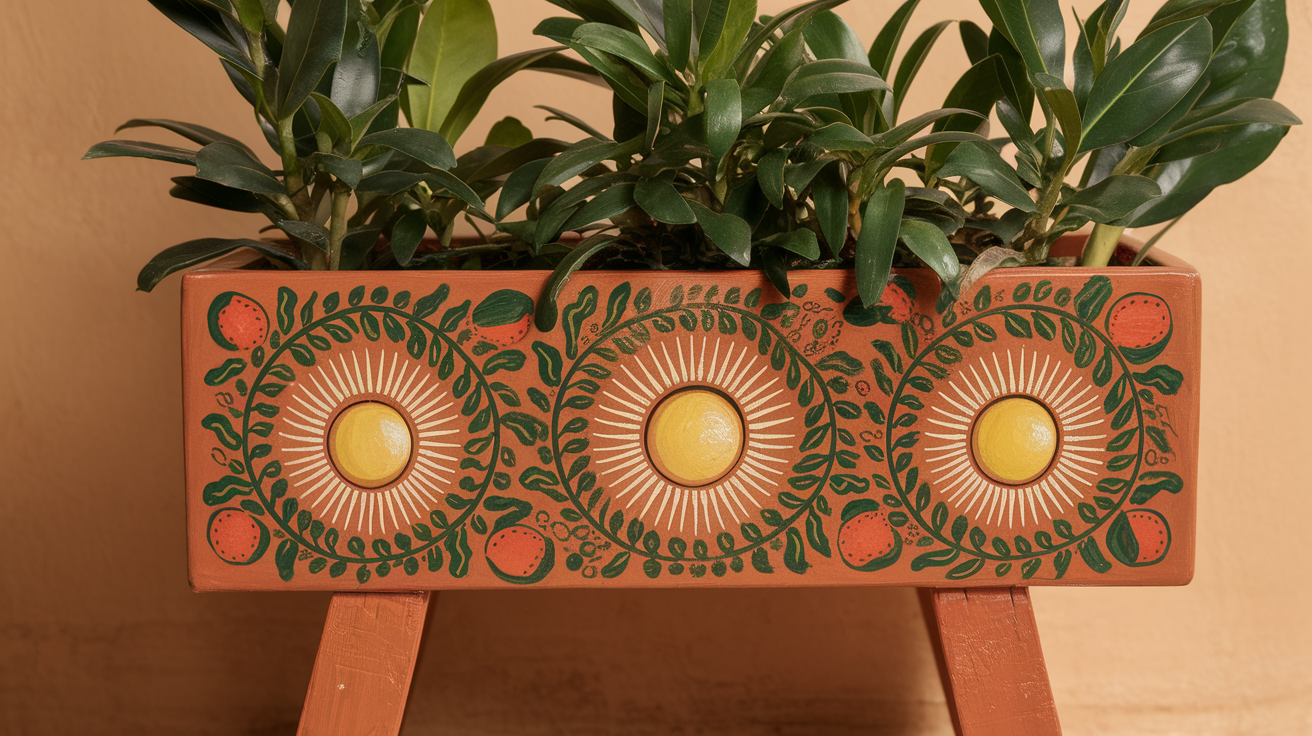 Painted_Terracotta_Pot_Stand