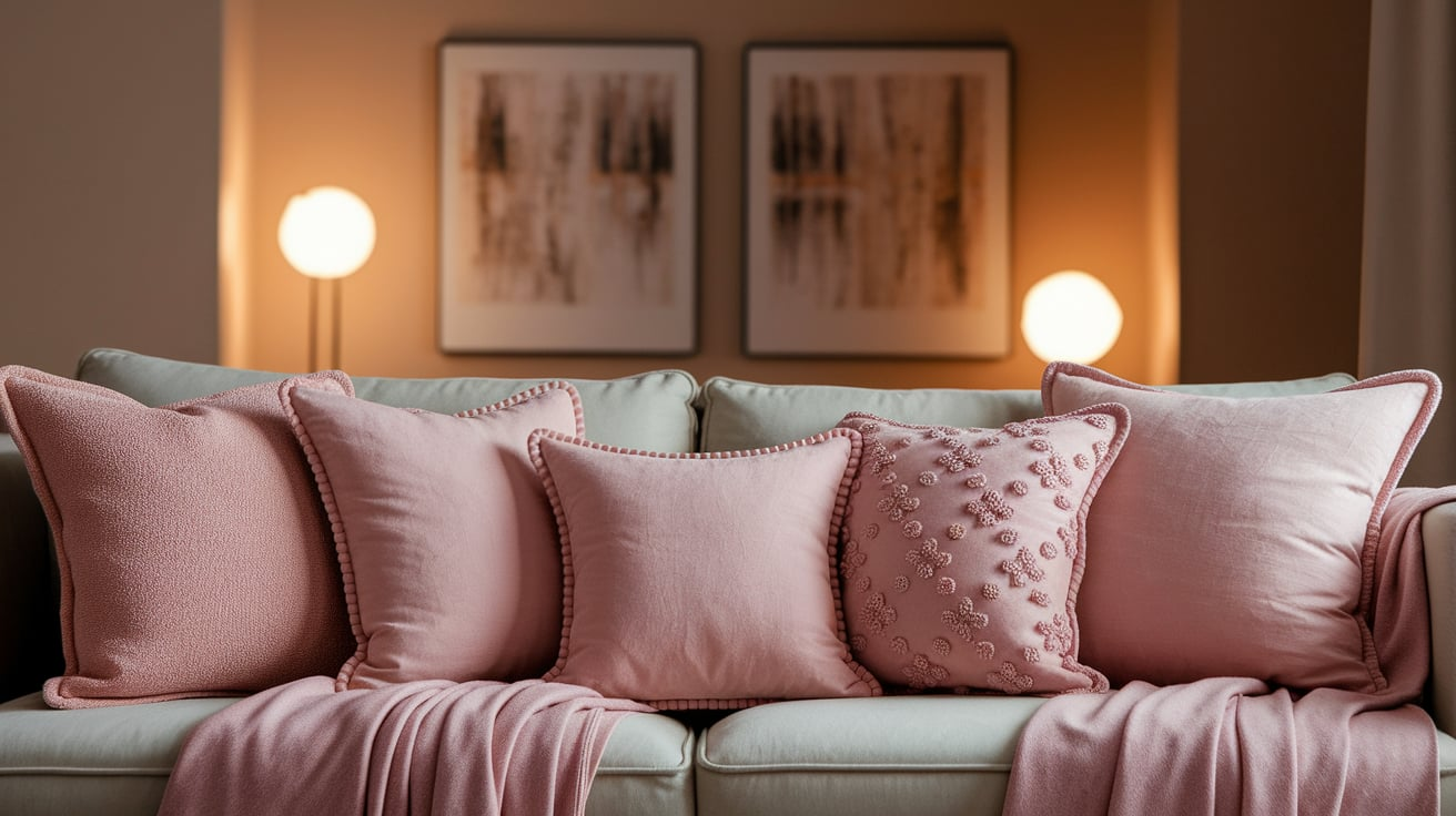 Pink_Textured_Throw_Pillows