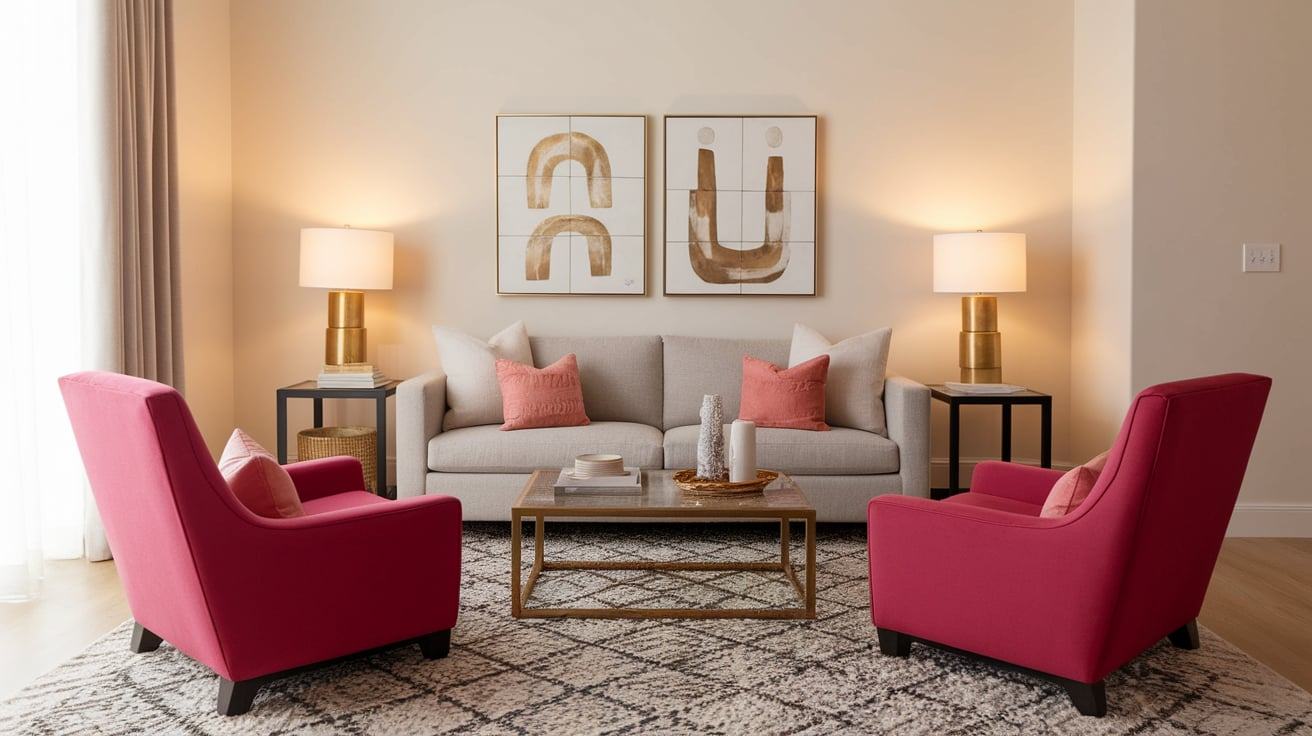 Raspberry_Pink_Accent_Chairs
