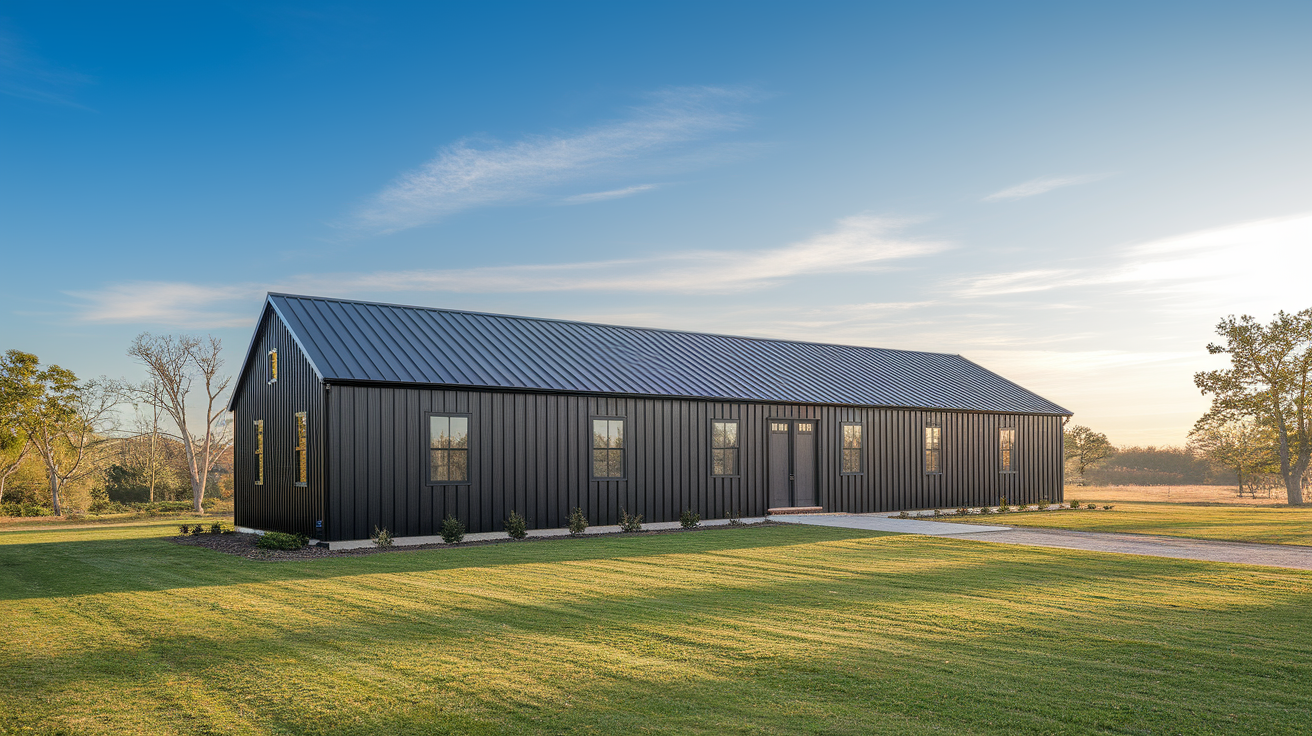 Single-Story_Black_Barndominium