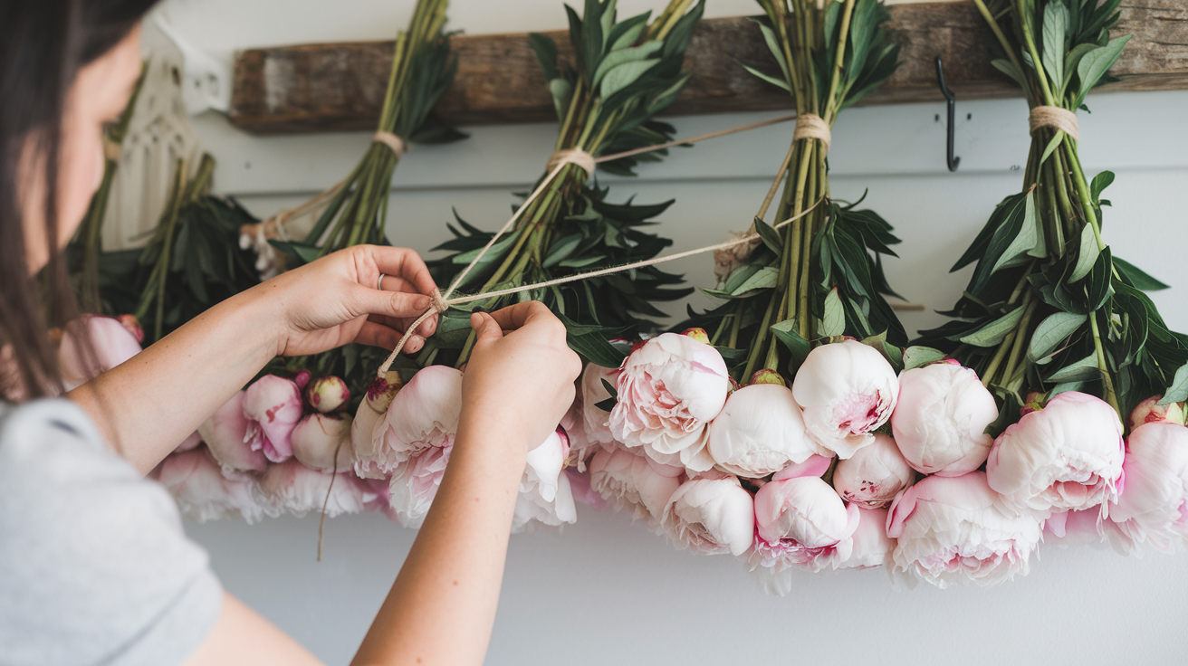 Step 3: Prepare the Peony for Hanging
