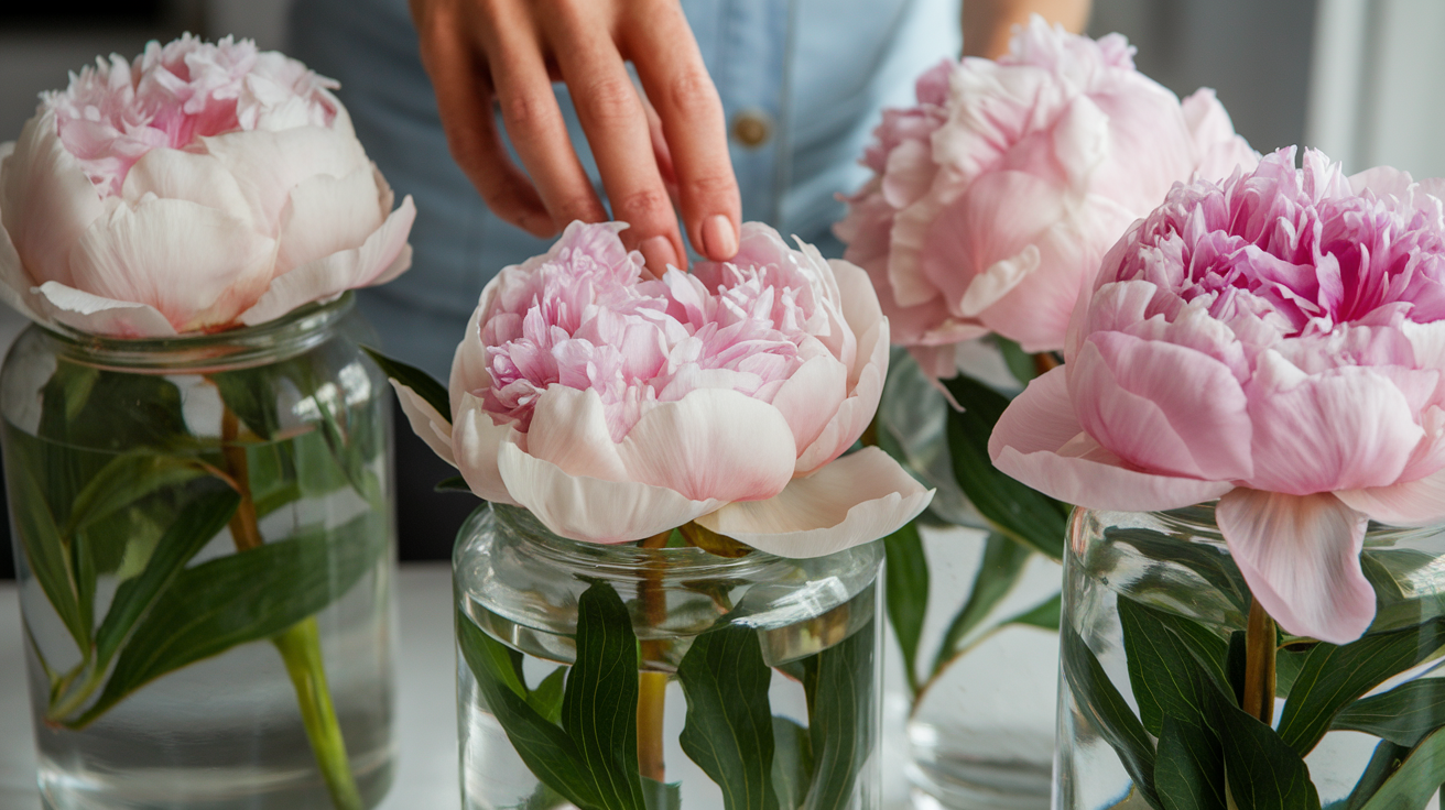 Step 4: Wait for the Peonies to Absorb the Glycerin
