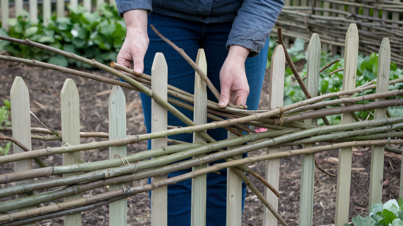 Step 5: Weaving the Fence

