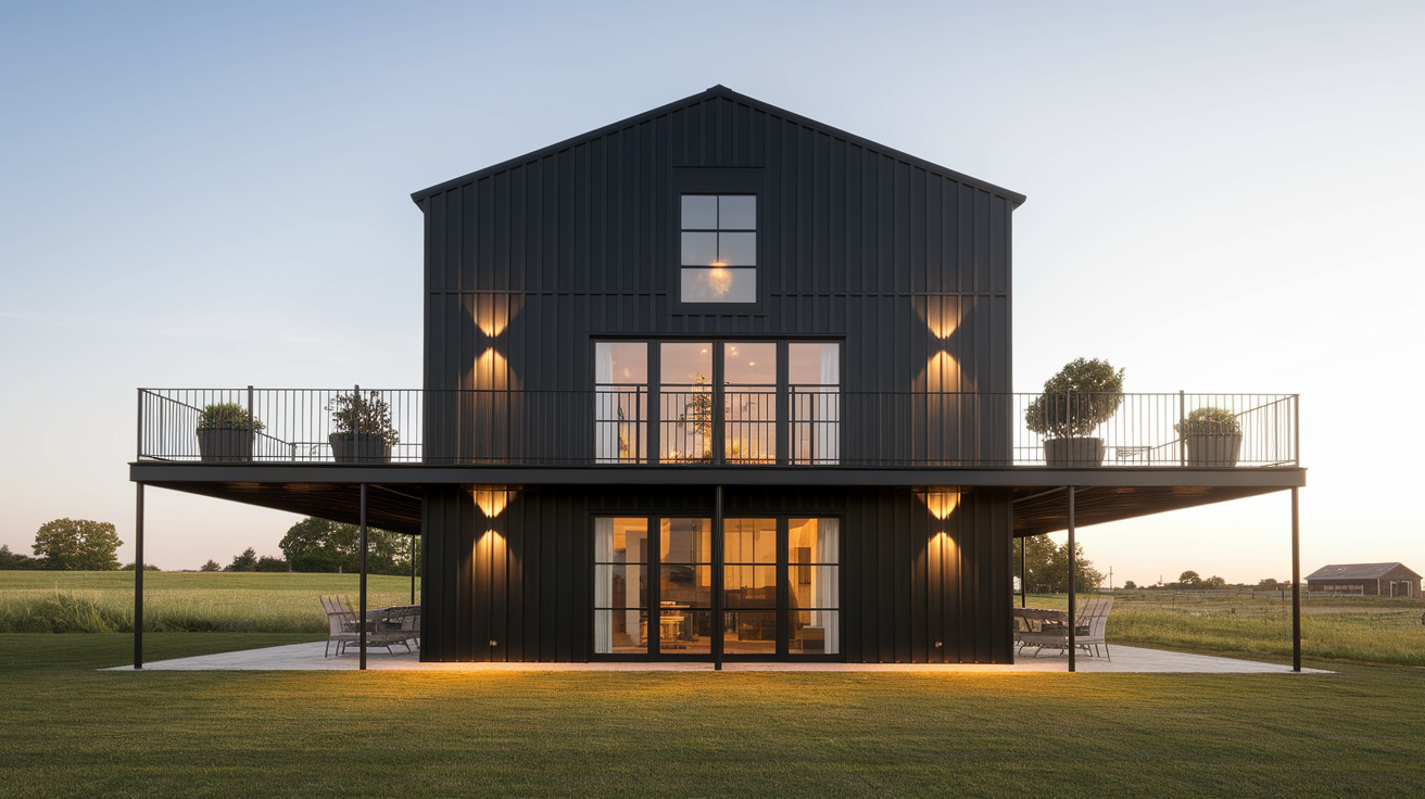 Two-Story_Black_Barndominium