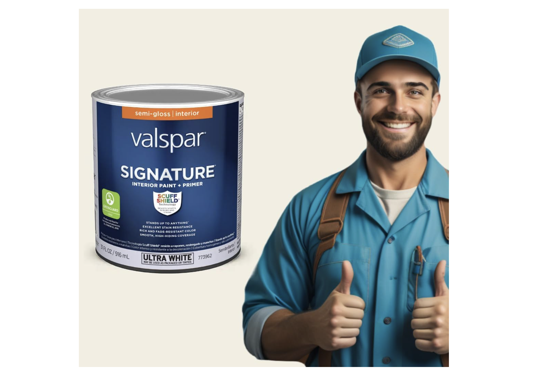 Valspar Signature Semi-gloss Swiss Coffee 7002-16