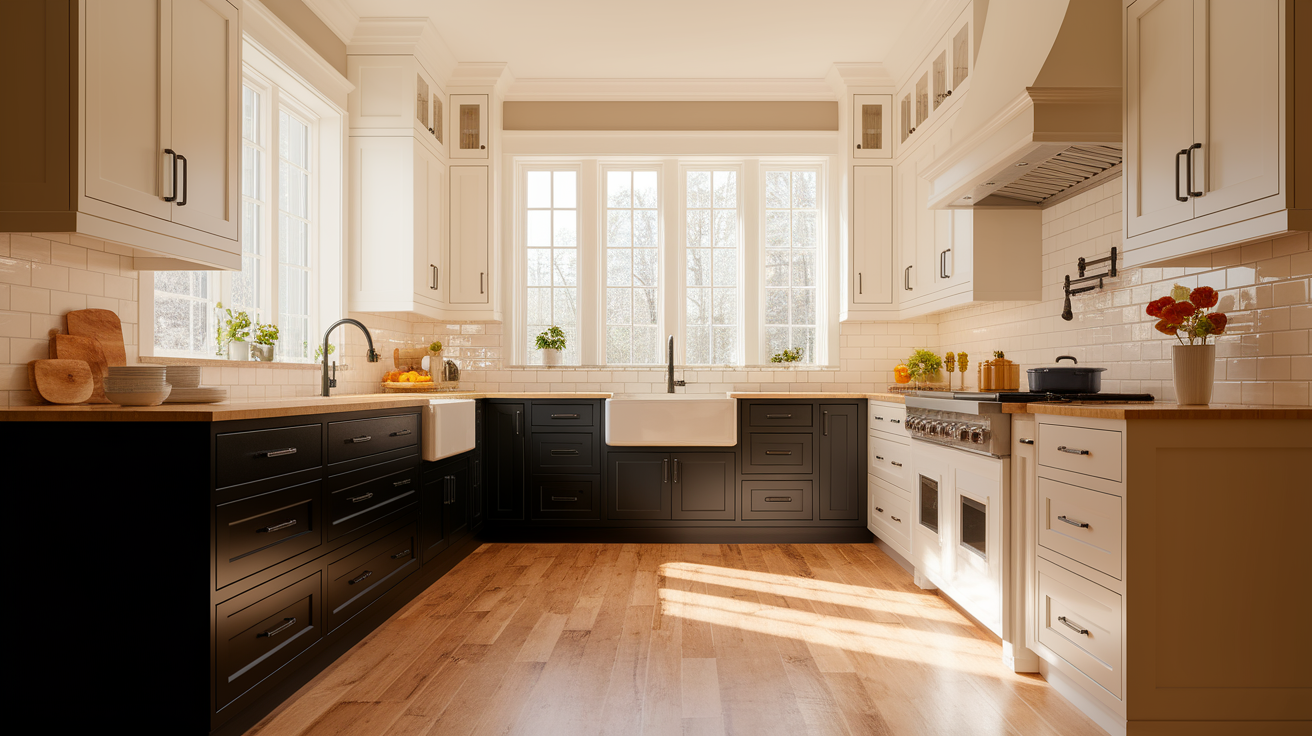 White_and_Black_Two-Tone_Cabinets