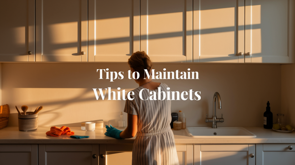 best way to clean white cabinets