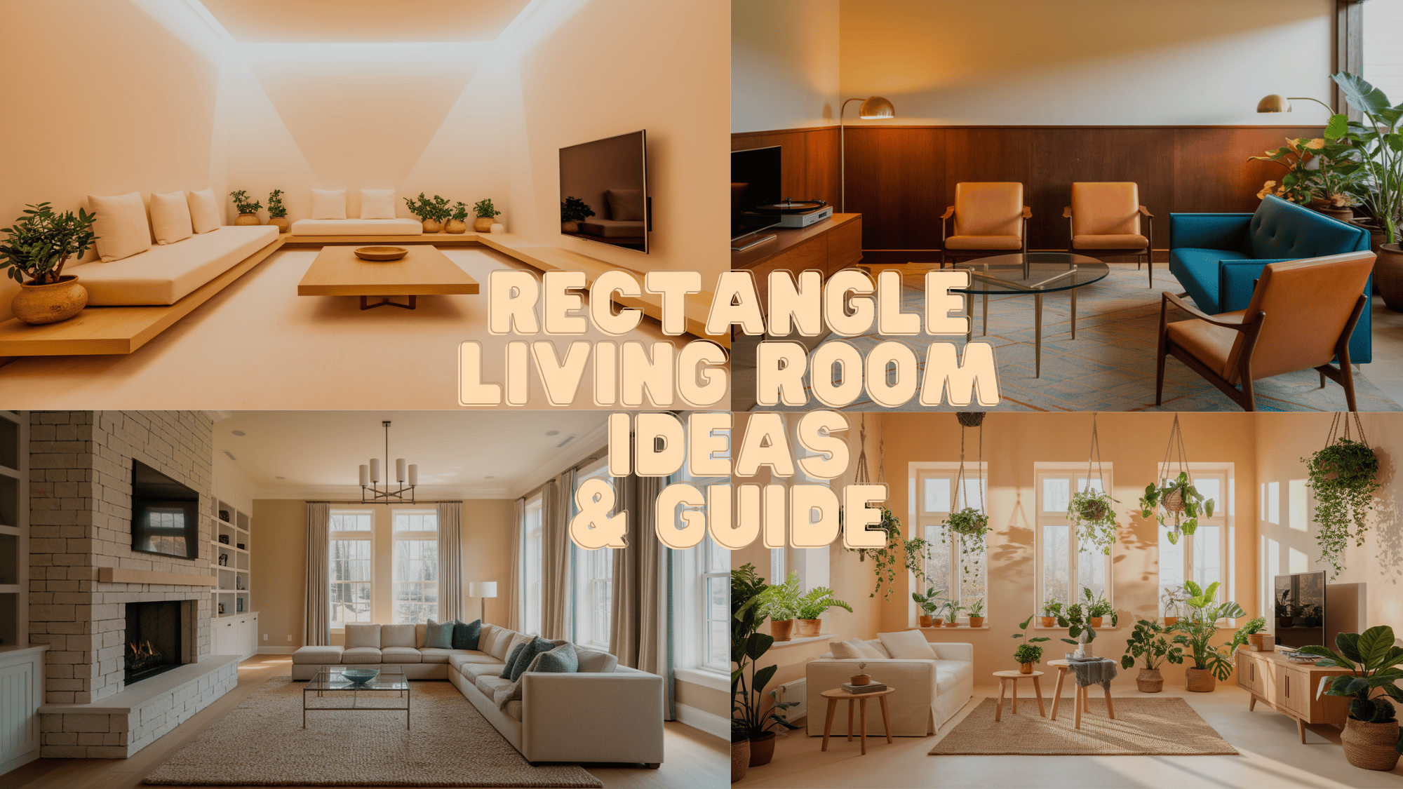 rectangle living room ideas