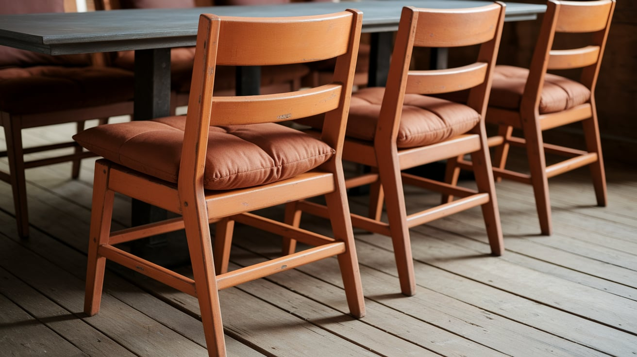 Burnt_Orange_Painted_Wooden_Chairs