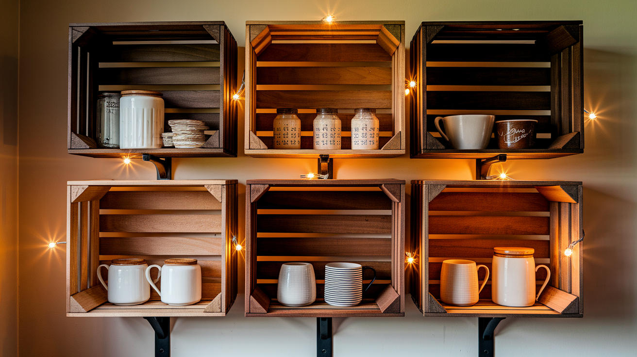 Crate Wall Shelves
