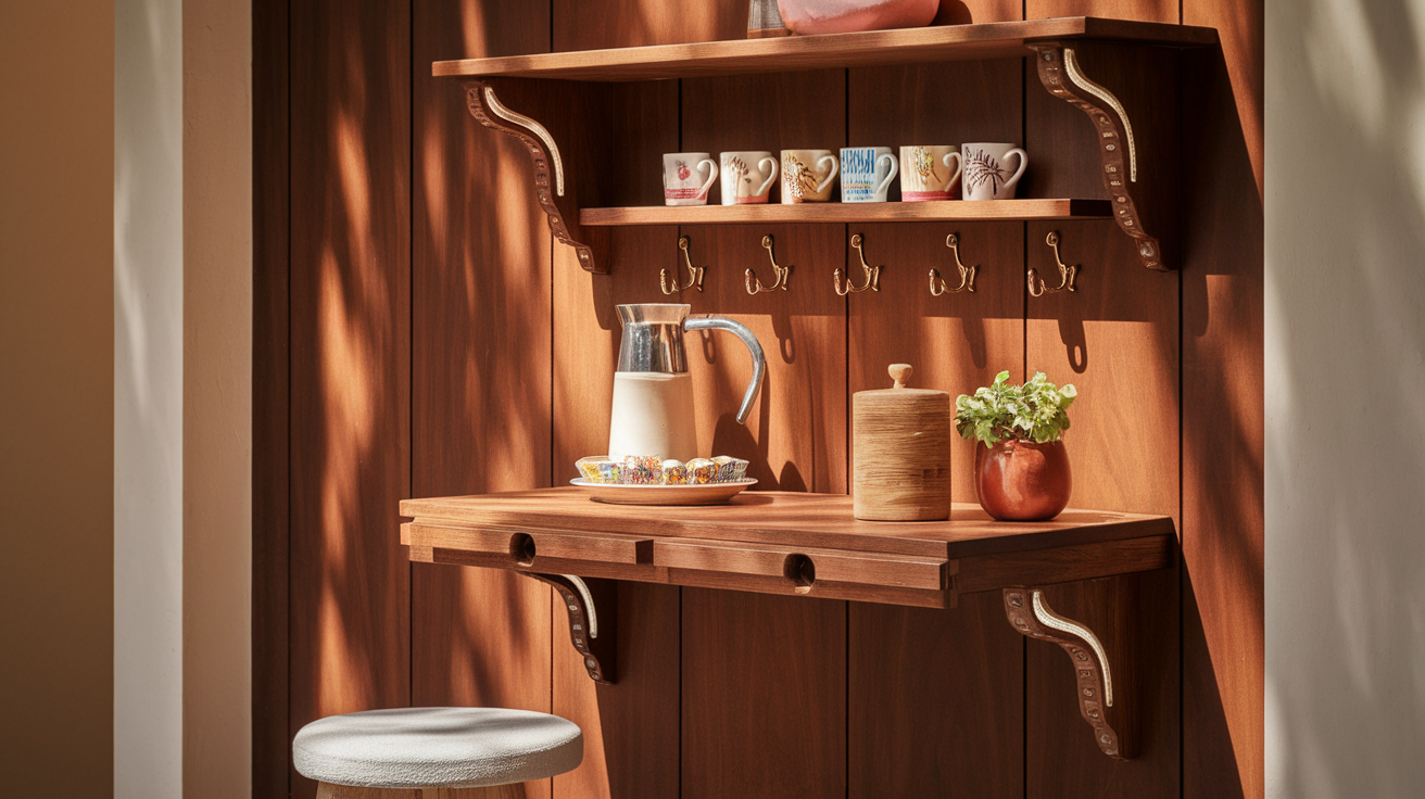 Wall-Mounted Folding Table