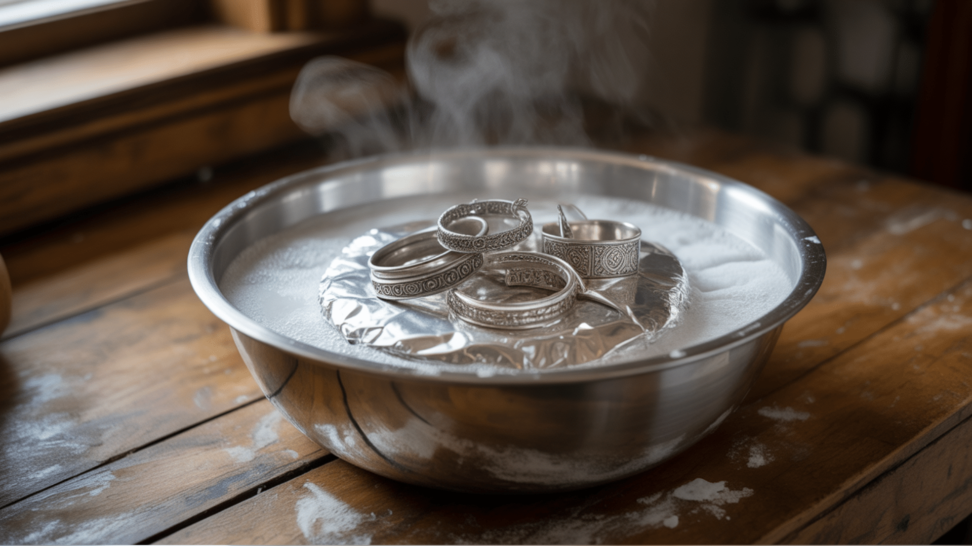 Baking Soda & Aluminum Foil Method
