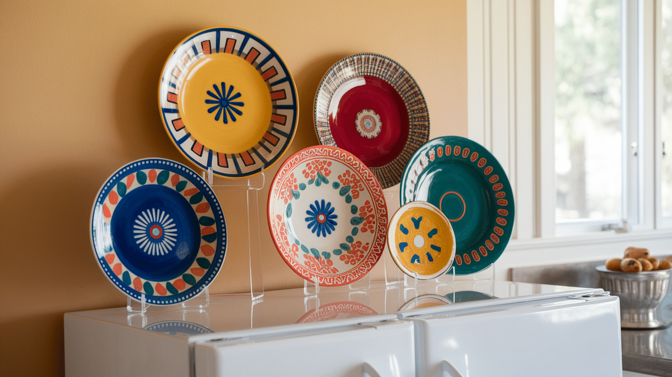 Colourful Plates Display