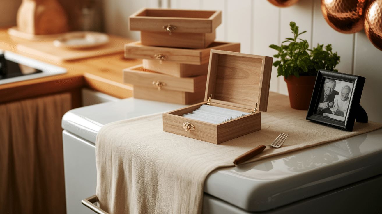 Coordinated Recipe Box Display