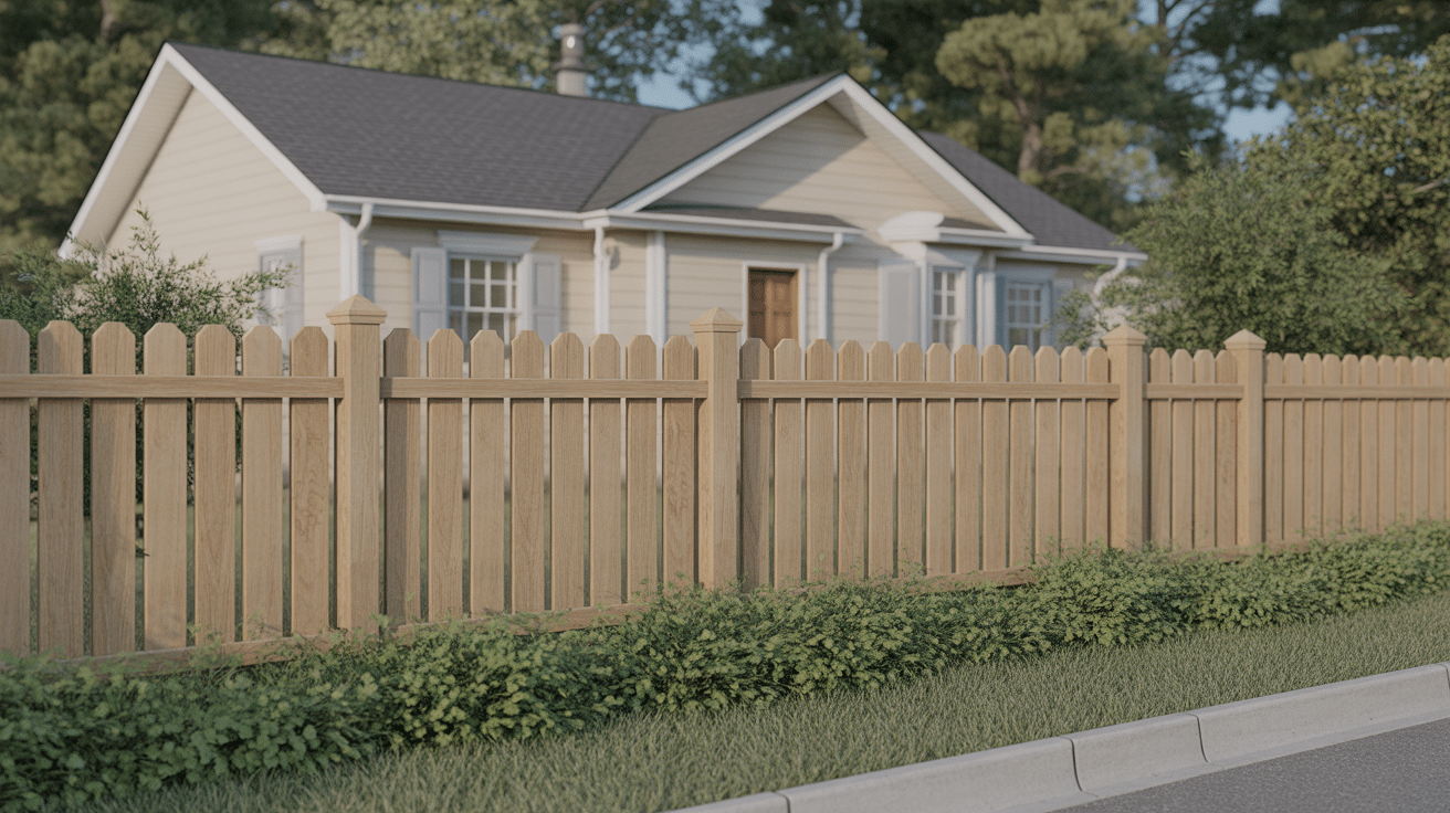 Flat-Top Board on Board Fence