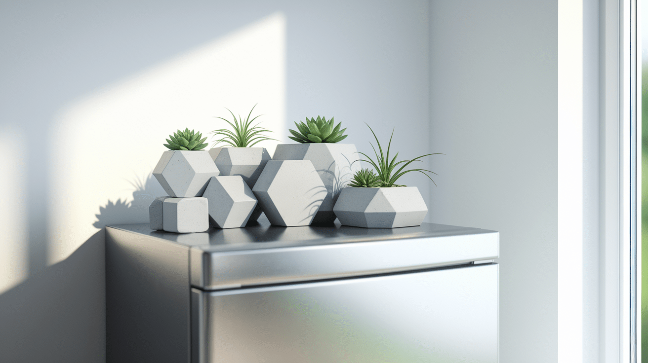 Geometric Concrete Planters