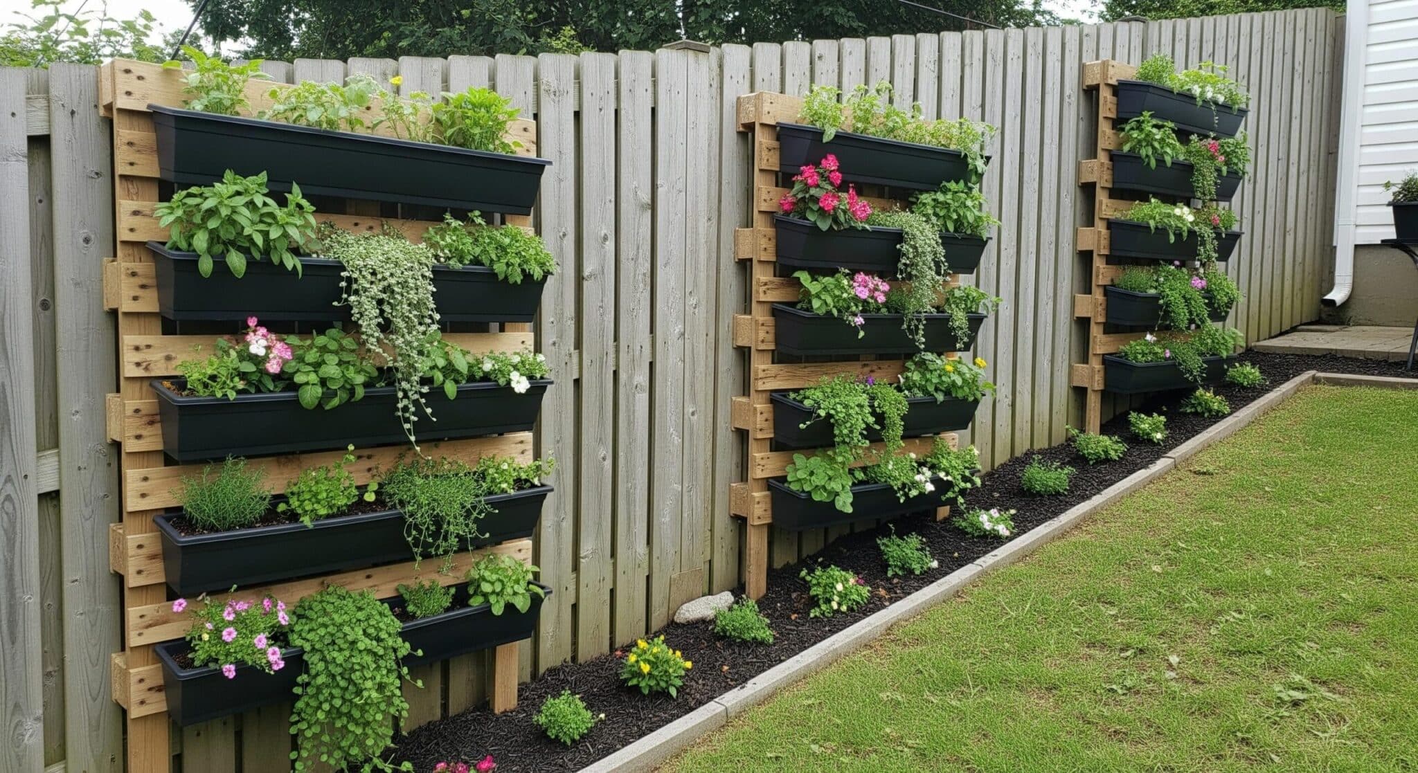 Hanging Garden with Vertical Planters