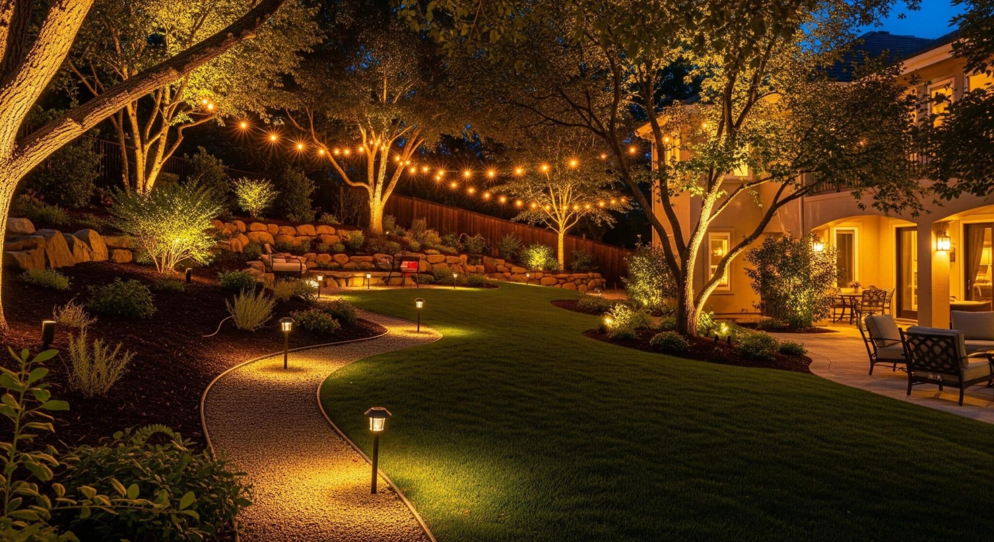 Lighting Along the Slope