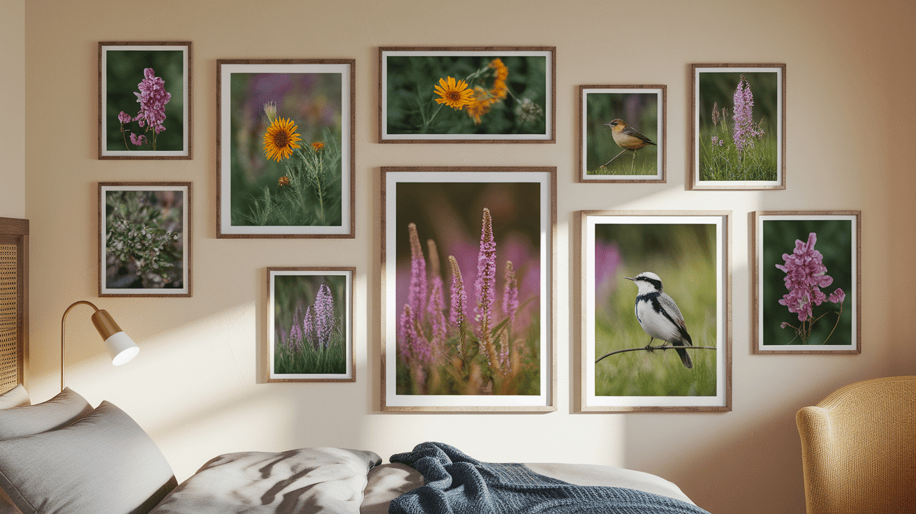 Nature-Inspired Wall Art Gallery