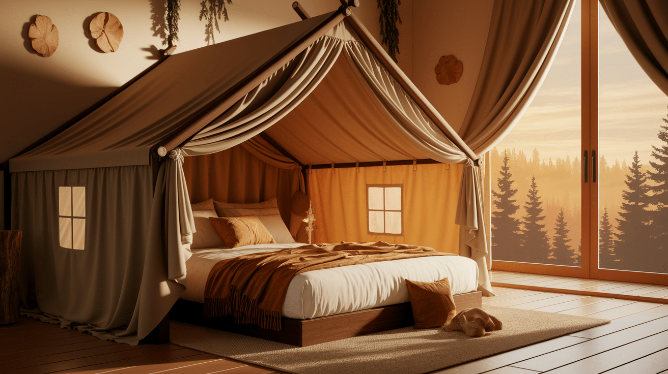 Tent-Style Bed Design