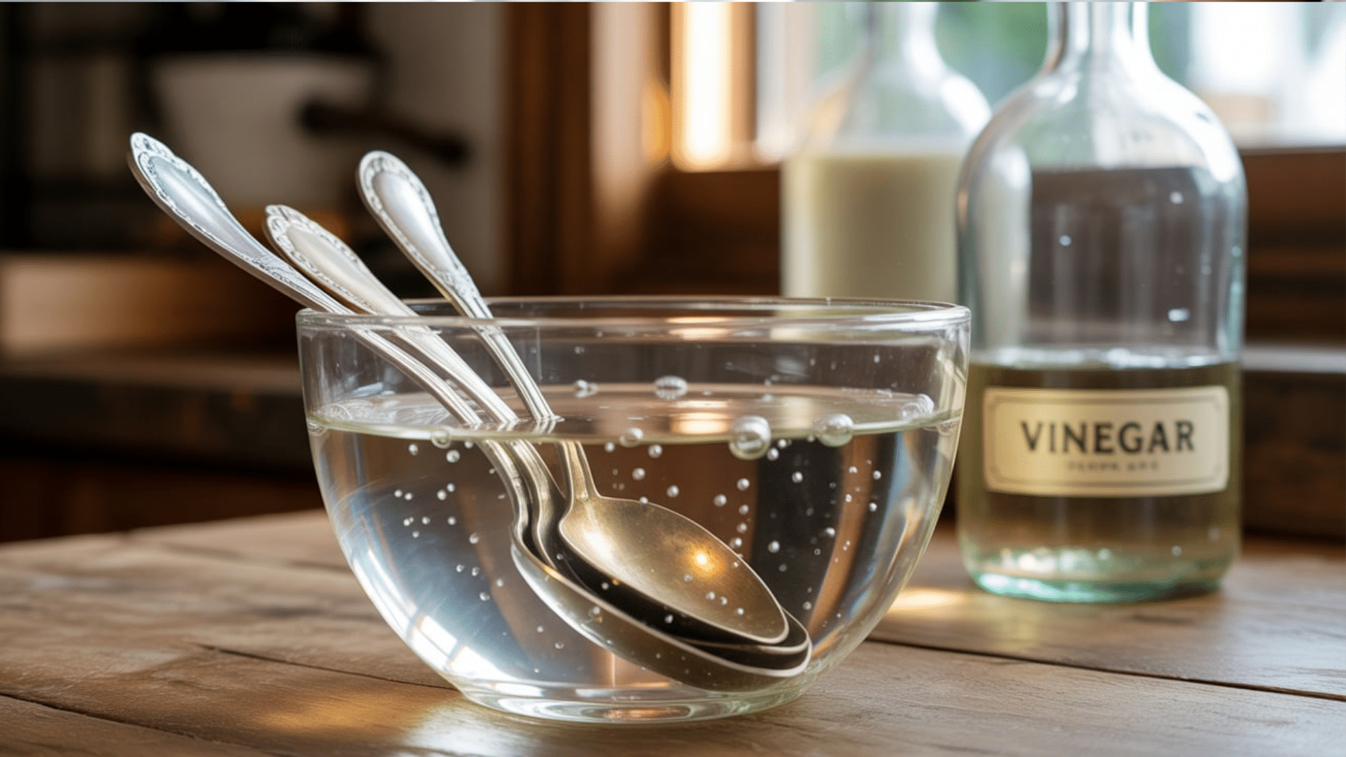 White Vinegar and Baking Soda Soak
