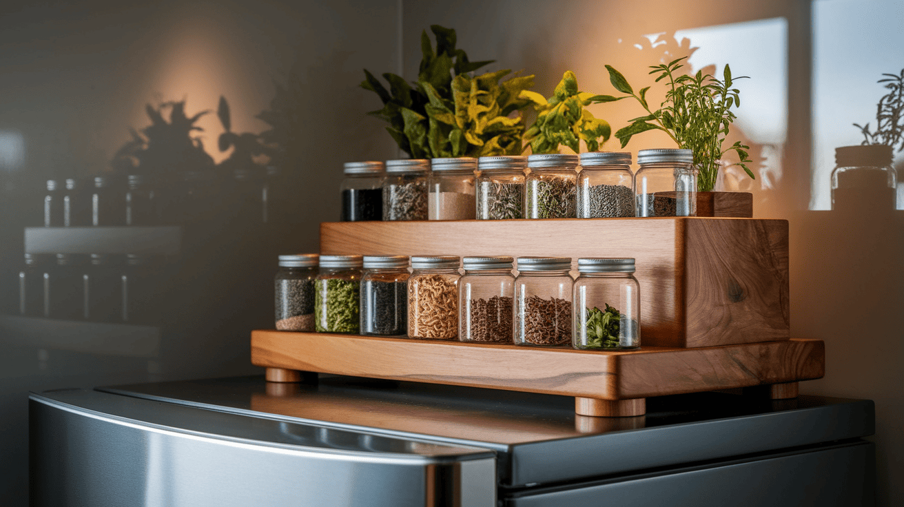 Wood Tiered Display