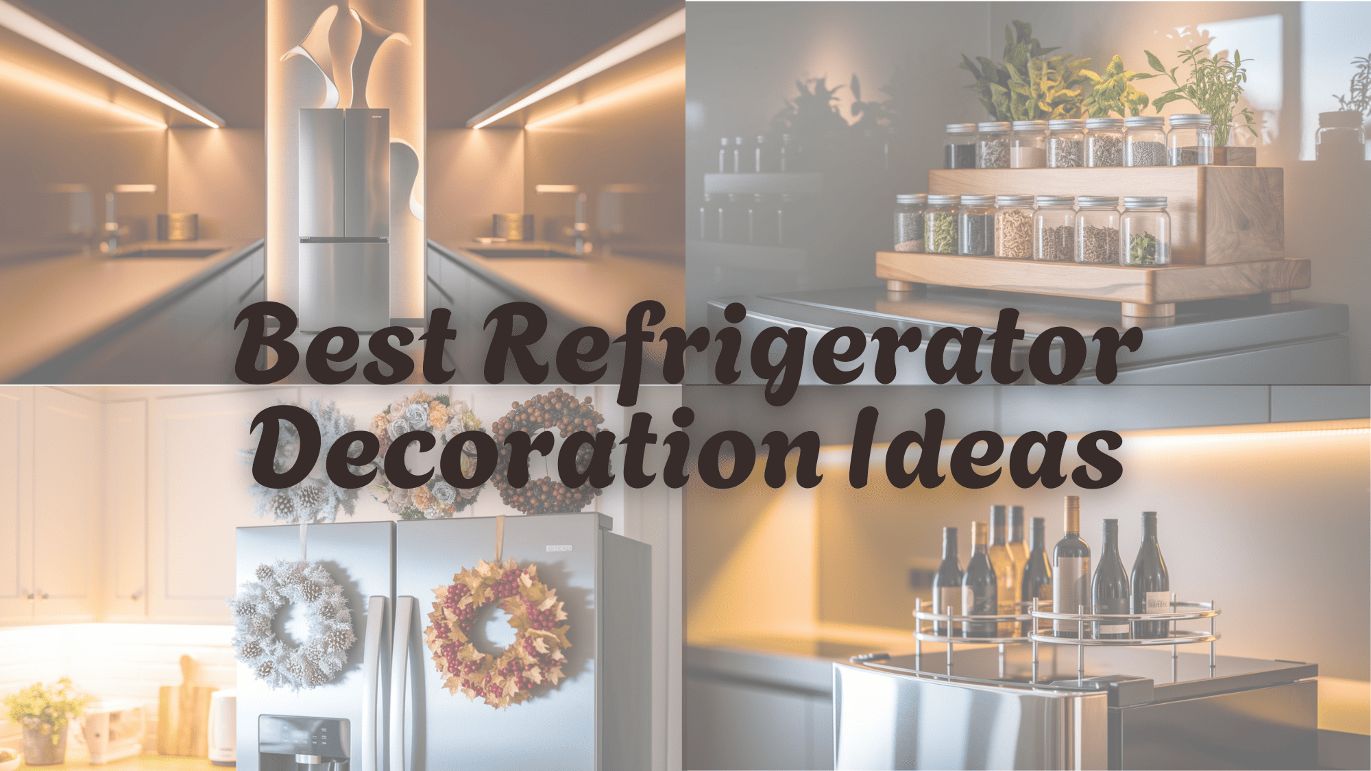 what to put on top of refrigerator for decoration