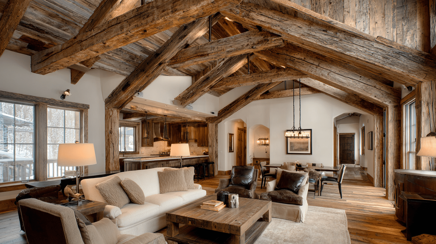 Exposed Wooden Beams