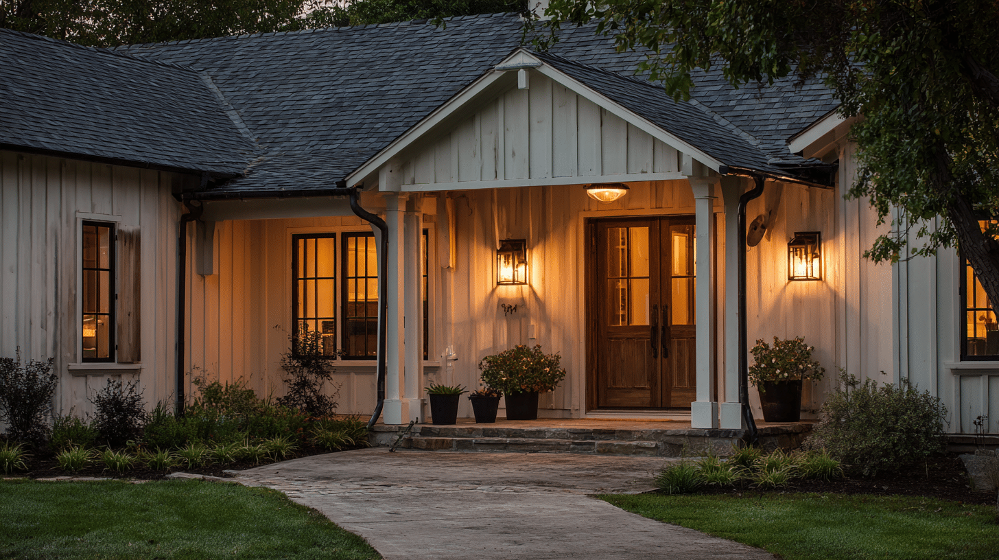 Farmhouse-Style Outdoor Lighting