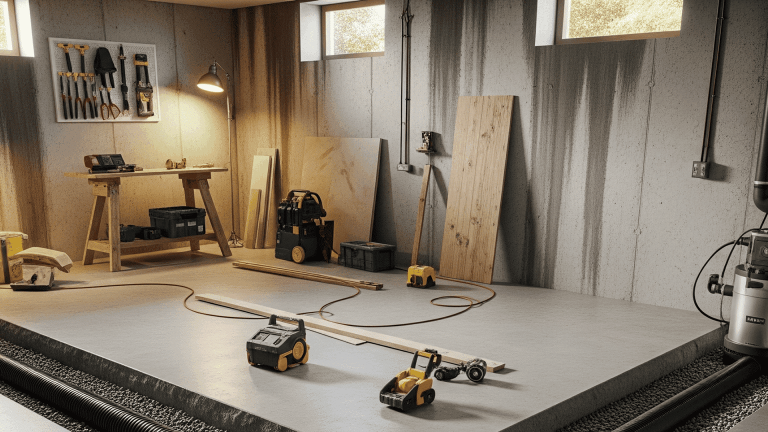 French Drain Basement Installation Guide - Le Meridien Chambers
