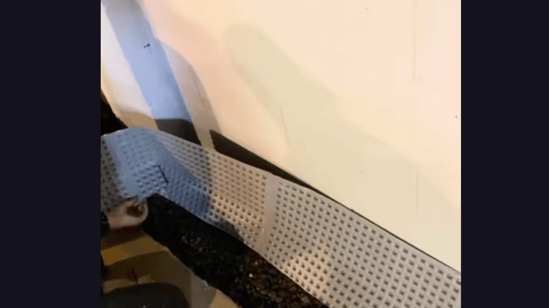 Install Vapor Barrier and Wall Channel
