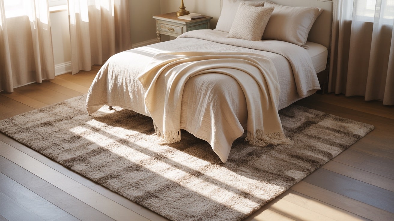 Rug Under Bed Placement Rules
