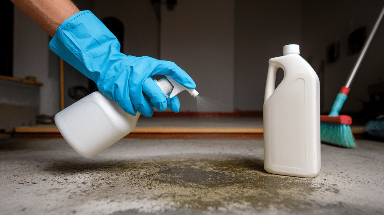 Spray the Mold with Cleaner