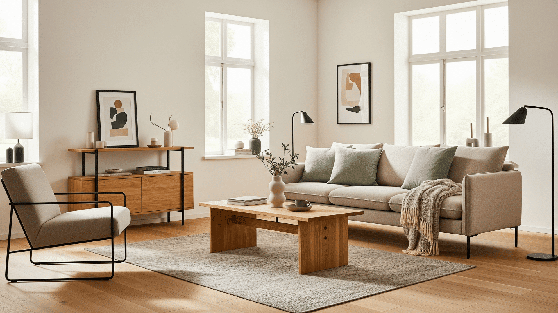 Integrating Japandi Color Palette in the Living Room