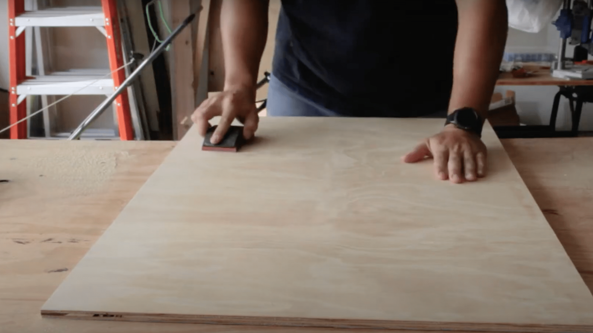 Sand and Color the Wood