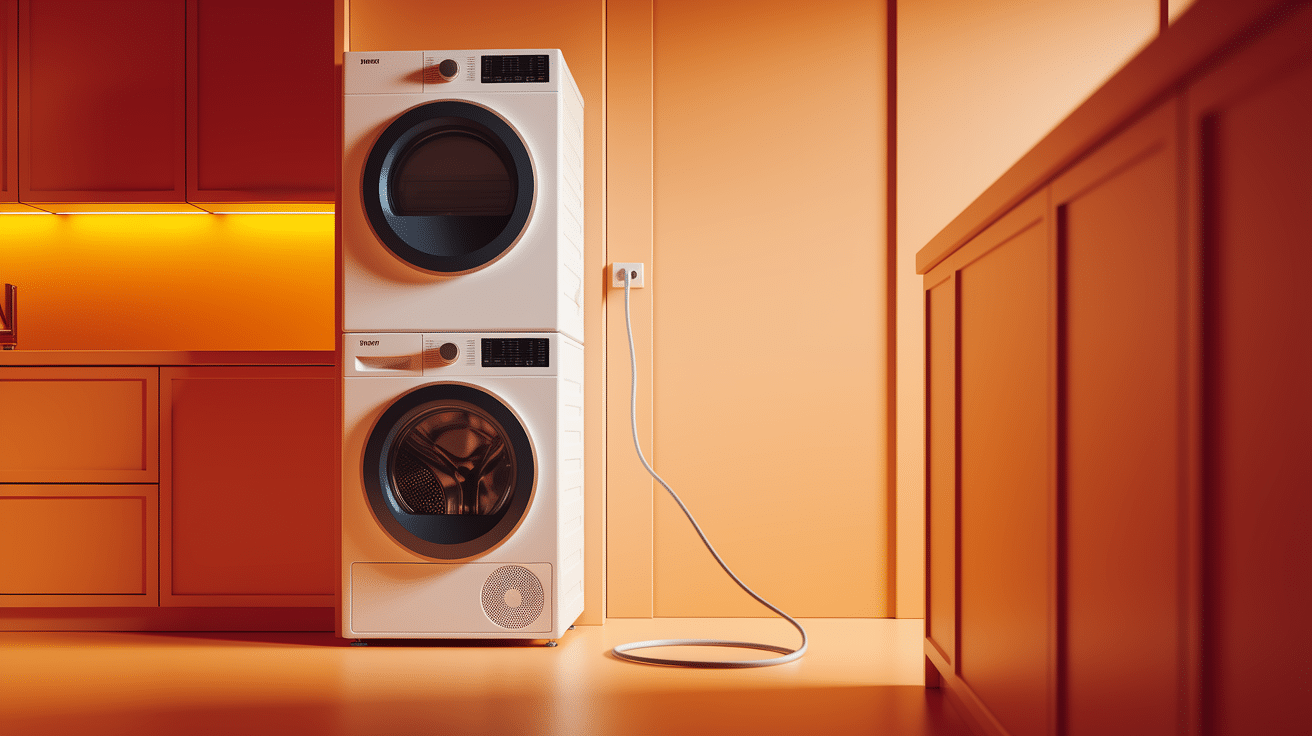 Stackable Washer-Dryer Units. Image