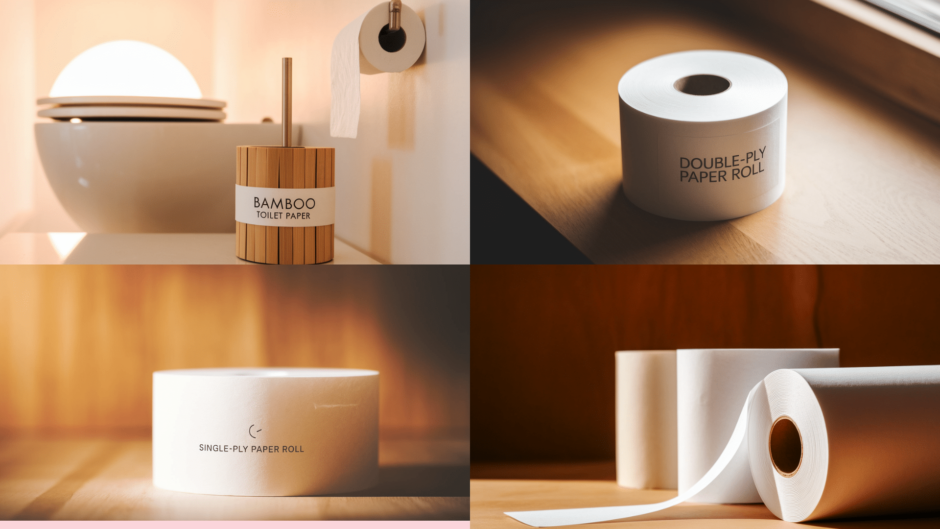 Types of toilet paper roll