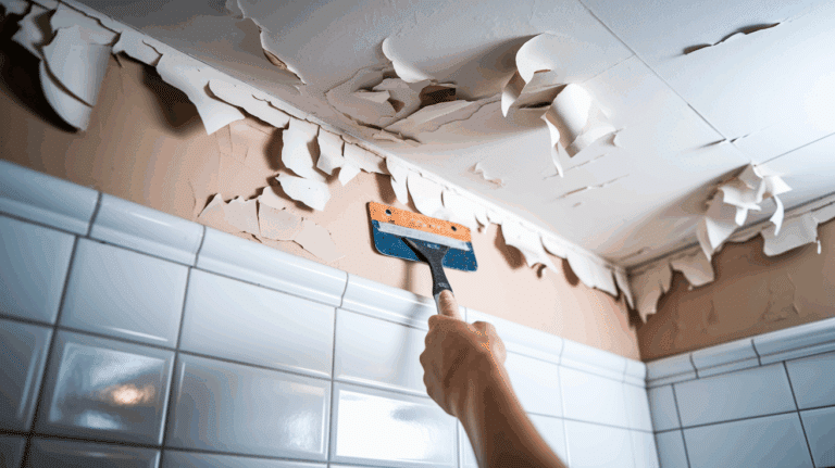 How to Fix Bathroom Peeling Ceiling Paint